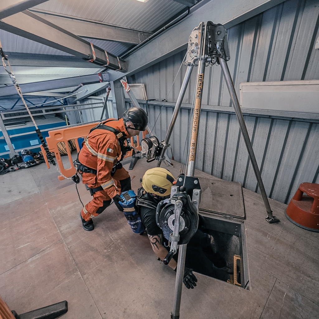 Fire service confined space rescue training at Outreach Rescue